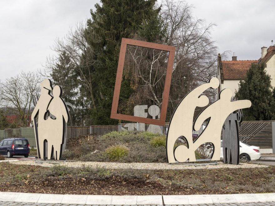 Kreisverkehr "Zeithain" in Teningen