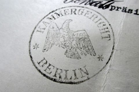 Kammergeircht, Siegelabdruck aus dem Jahr 1933
