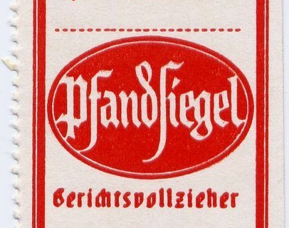 Gerichtsvollzieher-Pfandsiegel