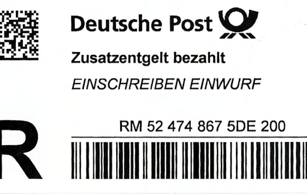 Einschreibzettel