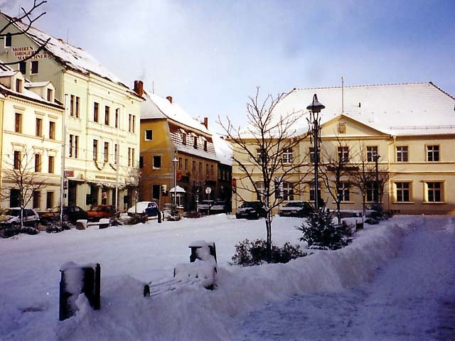 Marktplatz in Reichenbach/Oberlausitz