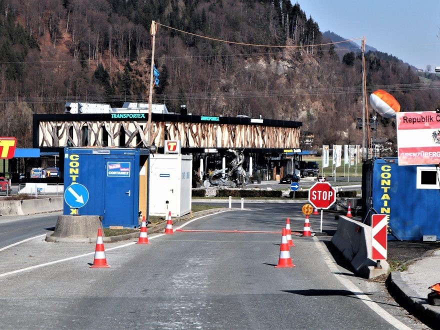 Grenzübergang nach Österreich