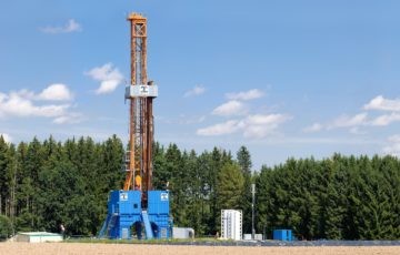 Geothermie-Bohrturm
