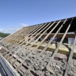 Dachstuhl ohne Abdeckung