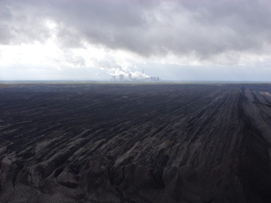 Braunkohletagebau Nochten mit Kraftwerk Boxberg
