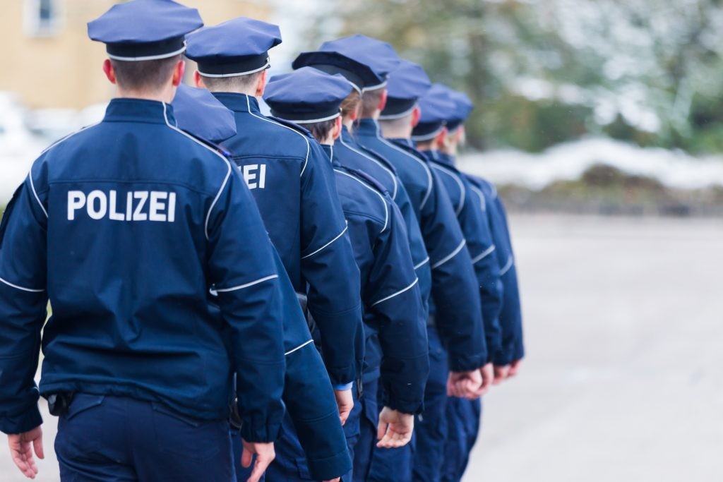 Polizeischüler in Berlin