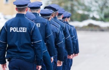 Polizeischüler in Berlin