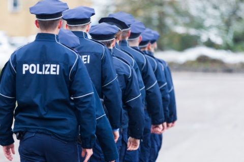 Polizeischüler in Berlin