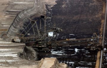 Braunkohlenbagger im Tagebau Hambach