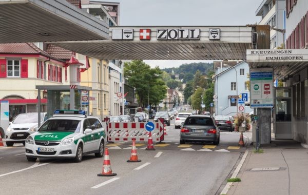 Deutsch/Schweizer Zollstation in Kreuzlingen-Emmishofen