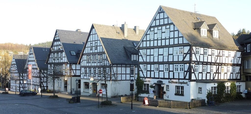 Fachwerkhäuser am Markt in Hilchenbach