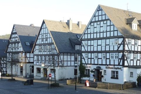 Fachwerkhäuser am Markt in Hilchenbach